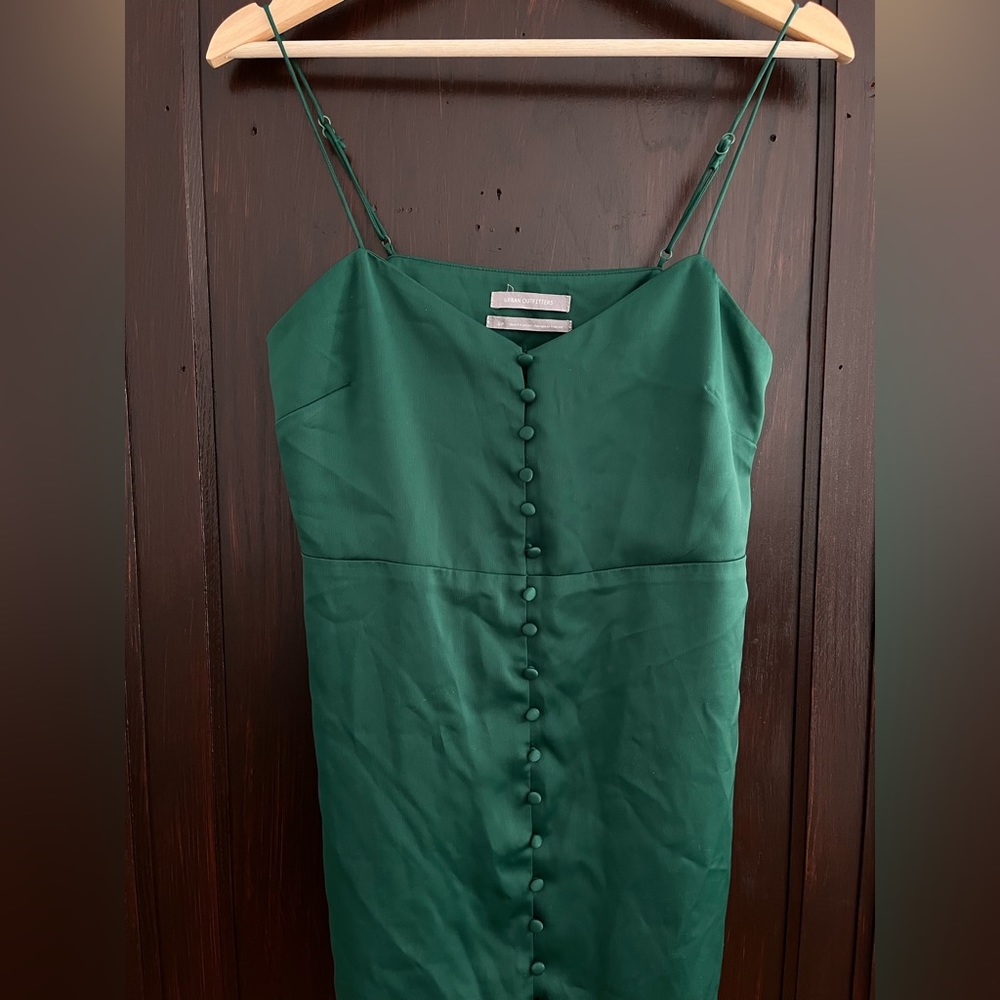 Urban Outfitters Green Slip Dress